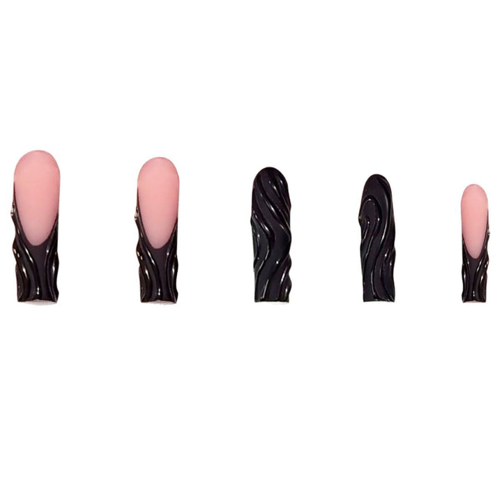 Artistic 3D Textured Press-On Nails Bowlift