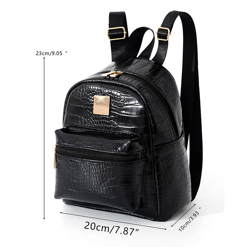 Backpack in Elegant Crocodile Look Bowlift