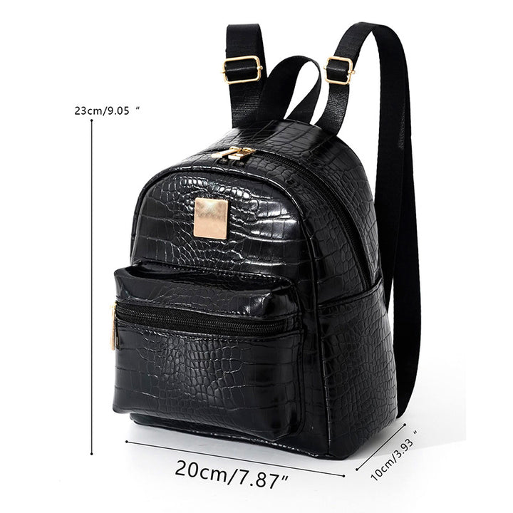 Backpack in Elegant Crocodile Look Bowlift