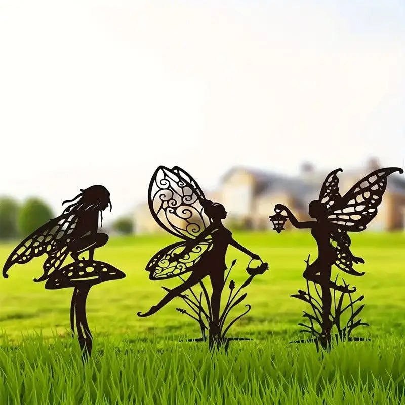 Garden stake with fairy motif Bowlift