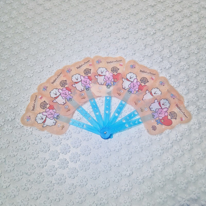 Ladies fan with colorful animal motifs Bowlift