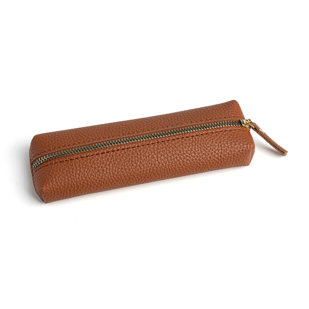 Leather Zippered Pencil Case Bowlift