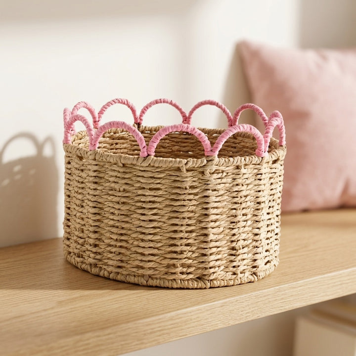 Decorative storage basket with wave pattern Bowlift