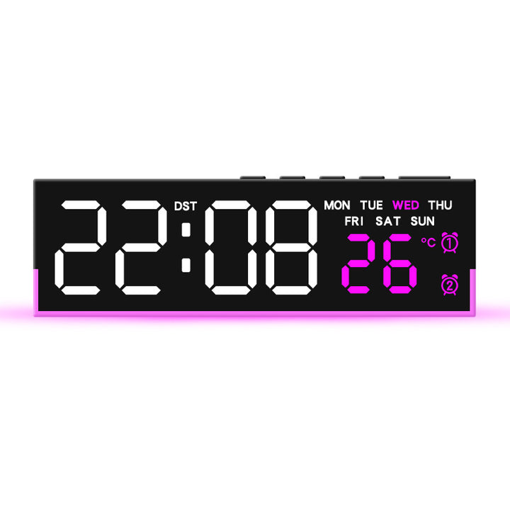 Alarm clock with digital display and temperature display Bowlift