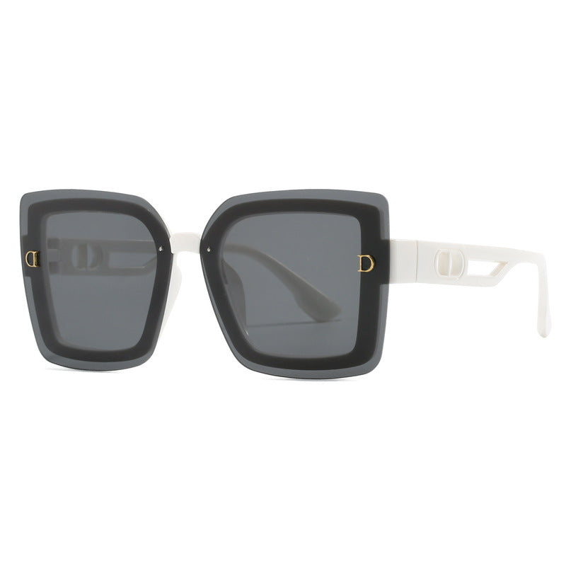 Ladies fashionable oversized sunglasses in geometric design Bowlift