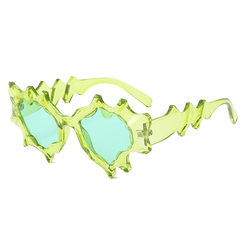Women striking artistic sunglasses Bowlift
