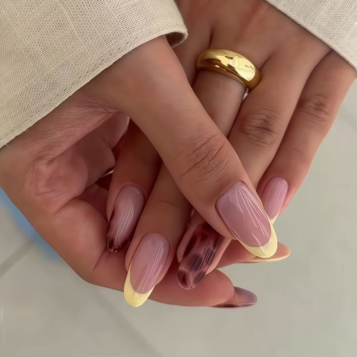 Chic Ombre Acrylic Press-On Nails Bowlift