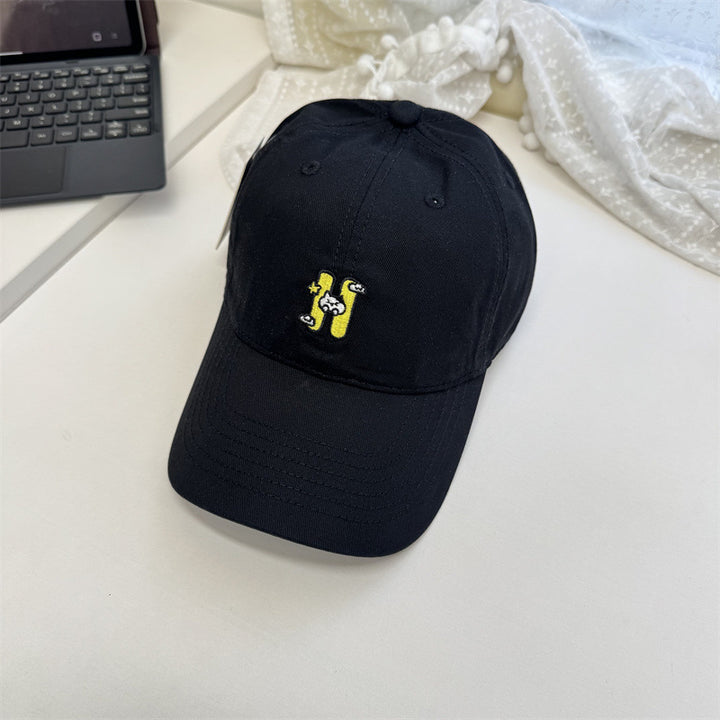 Women's Casual Embroidered Baseball Cap Bowlift