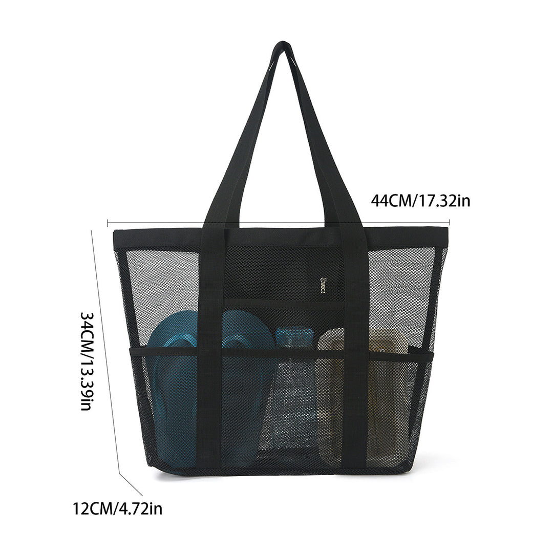 Spacious leisure beach bag made of mesh fabric Bowlift