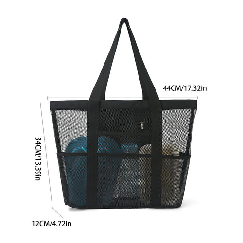 Spacious leisure beach bag made of mesh fabric Bowlift