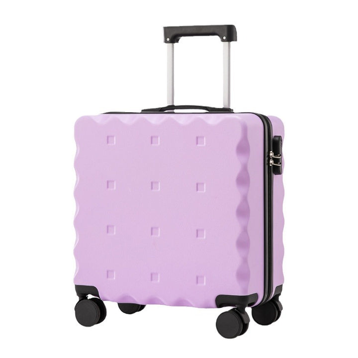 Unisex Innovative Textured Carry-On Spinner Suitcase Bowlift