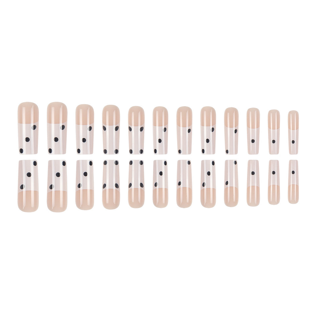 Chic Polka Dot Acrylic Press-On Nails Bowlift