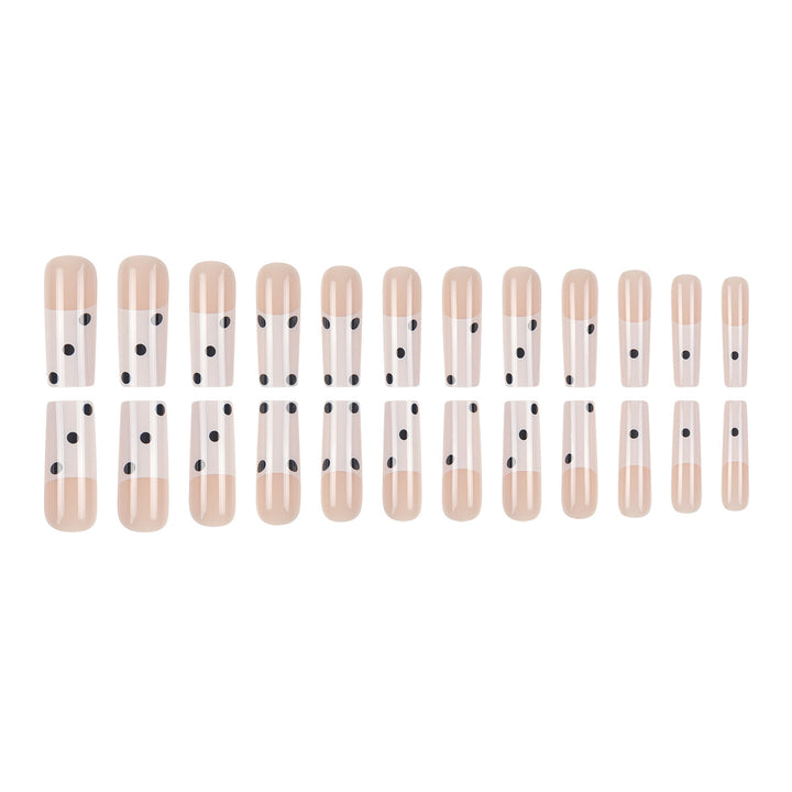 Chic Polka Dot Acrylic Press-On Nails Bowlift