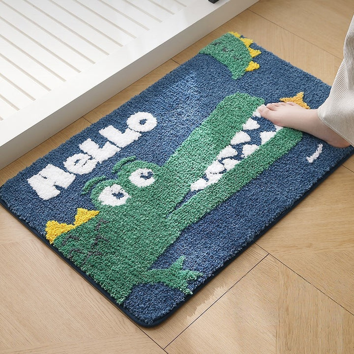 Plush Bathroom Quote Mat