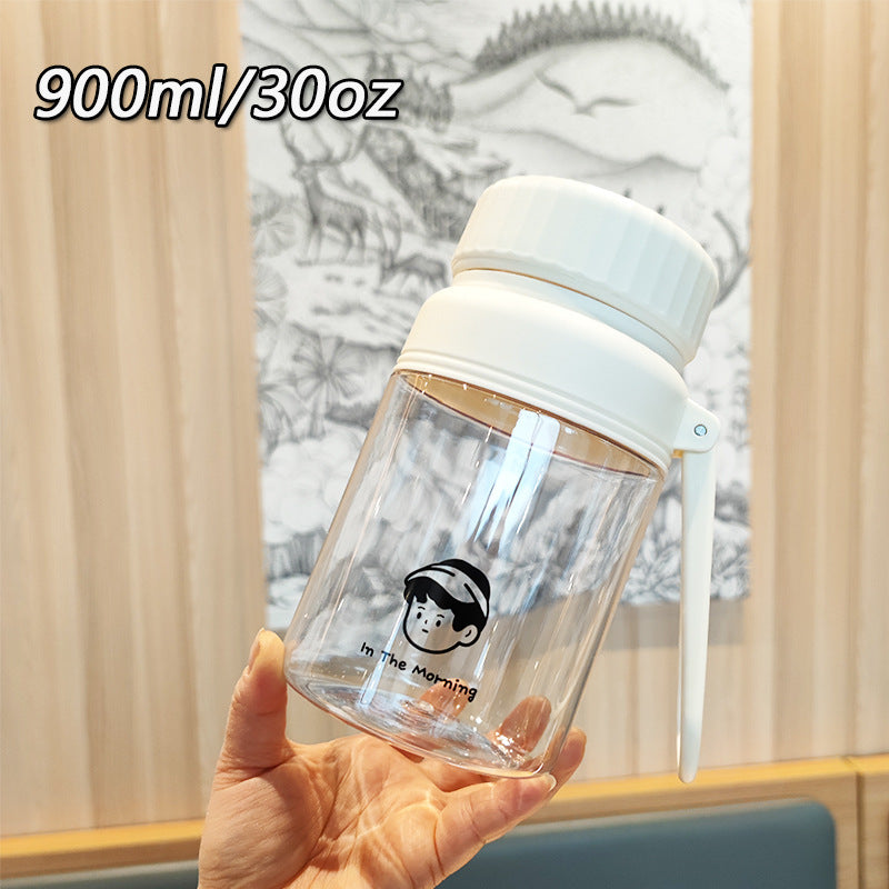 Women's creative water bottle with practical leak protection Bowlift