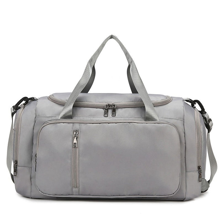 Travel bag with versatile storage and robust zippers Bowlift