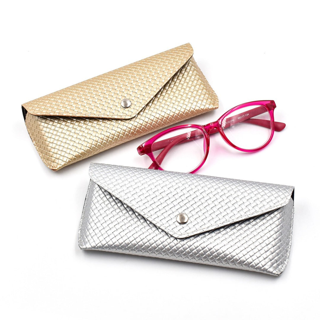 Textured Leather Eyewear Wallet Bowlift