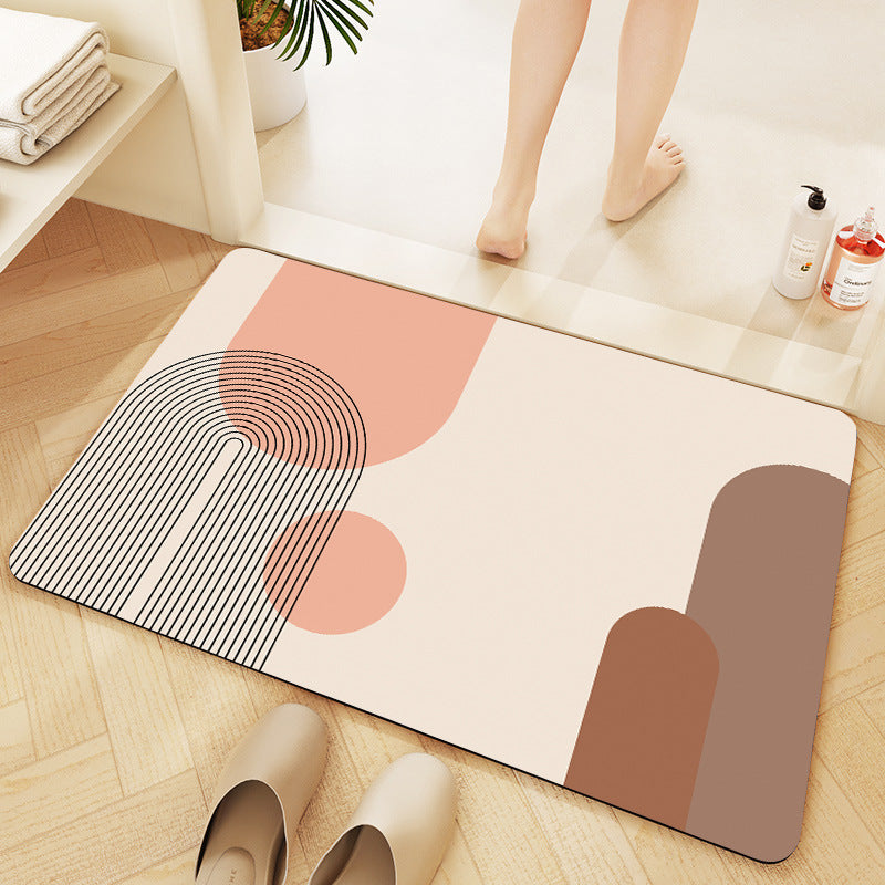 Geometric Patterned Anti-Fatigue Bath Mat Bowlift