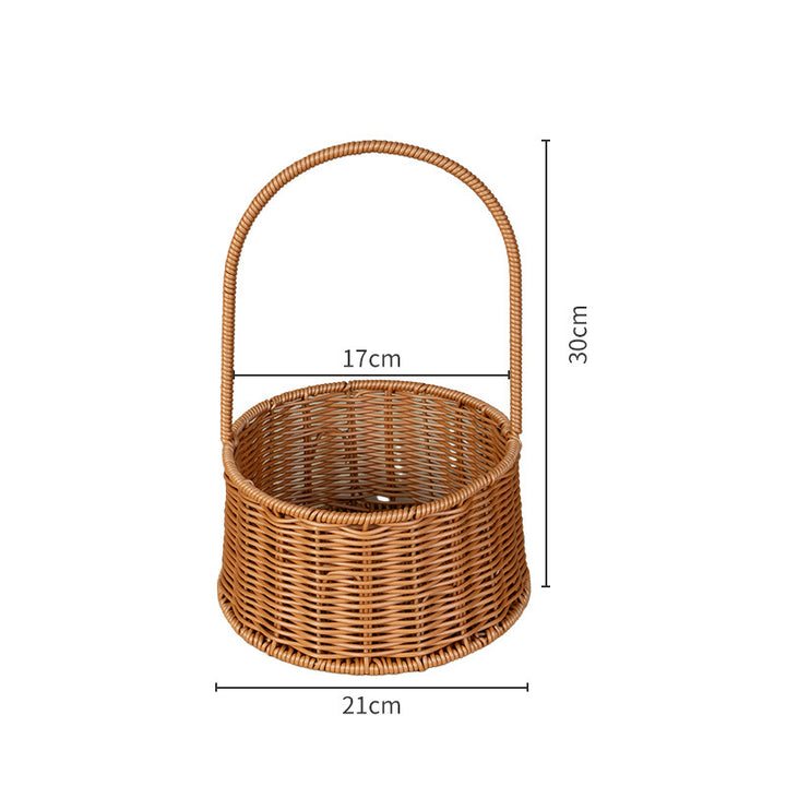 Handcrafted Wicker Storage Basket Bowlift