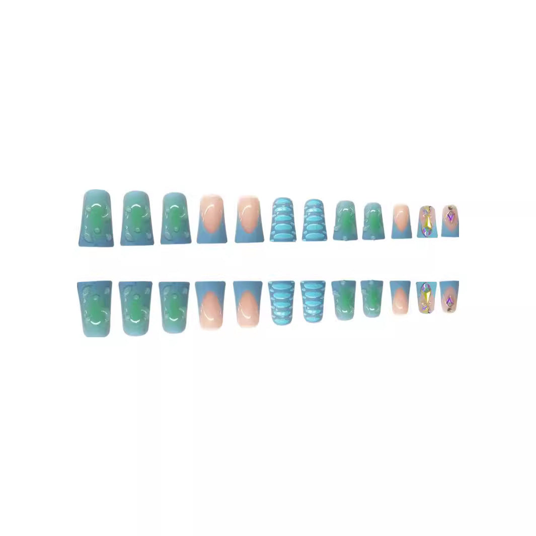 Creative Water-Themed Nail Extensions Bowlift