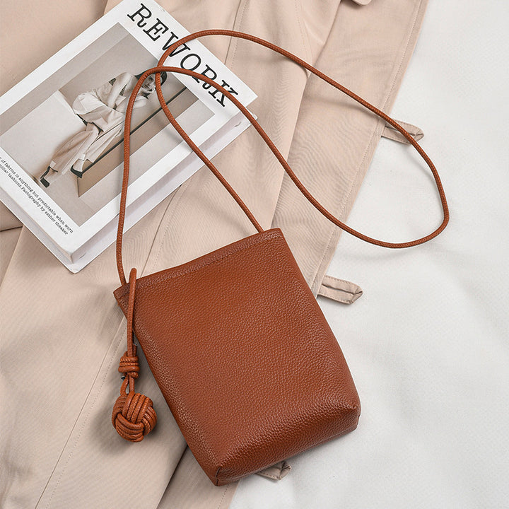 Crossbody Leather Mini Pouch Bowlift