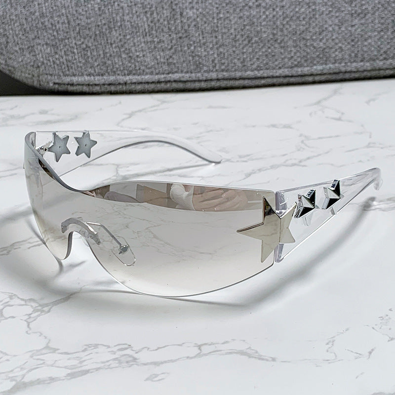 Ladies futuristic sunglasses with striking design and fashionable accents Bowlift