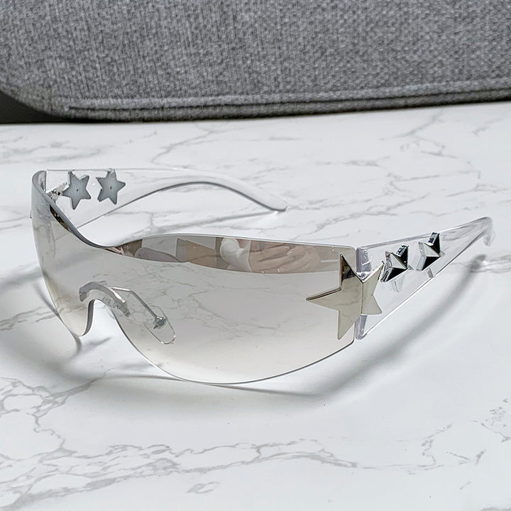 Ladies futuristic sunglasses with striking design and fashionable accents Bowlift