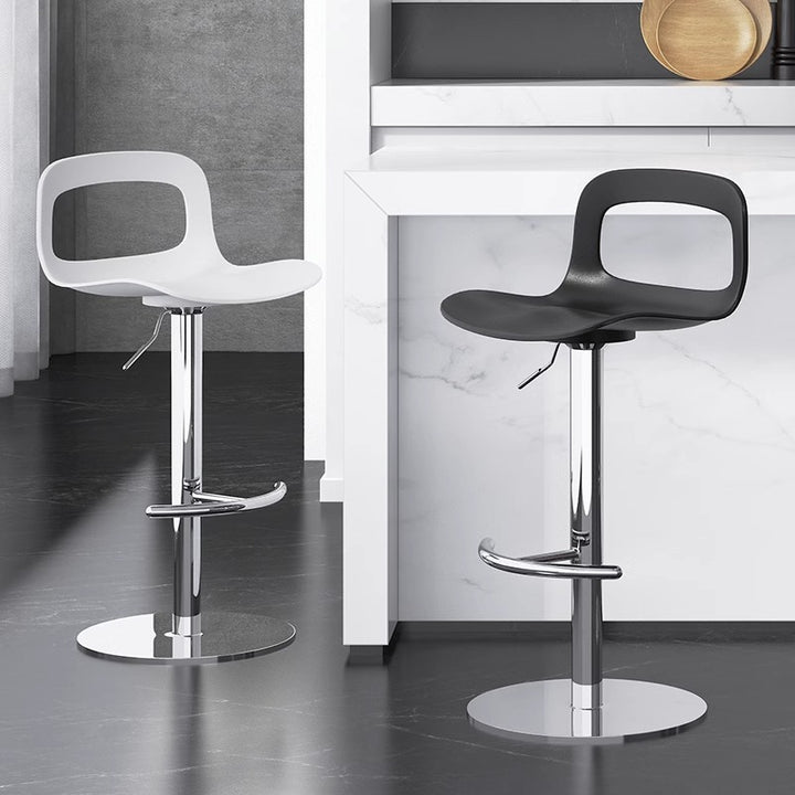 Ergonomic Bar Stool With Adjustable Seat Height And Sturdy Metal Frame Bowlift