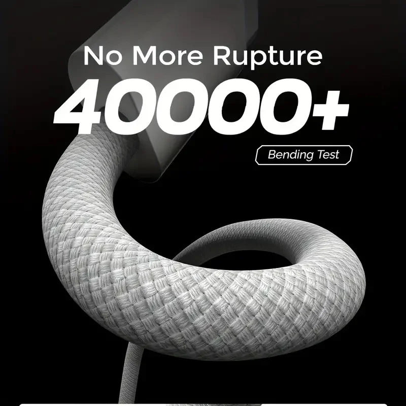 Braided USB-C to USB-A reinforced charging cable with nylon braid Bowlift