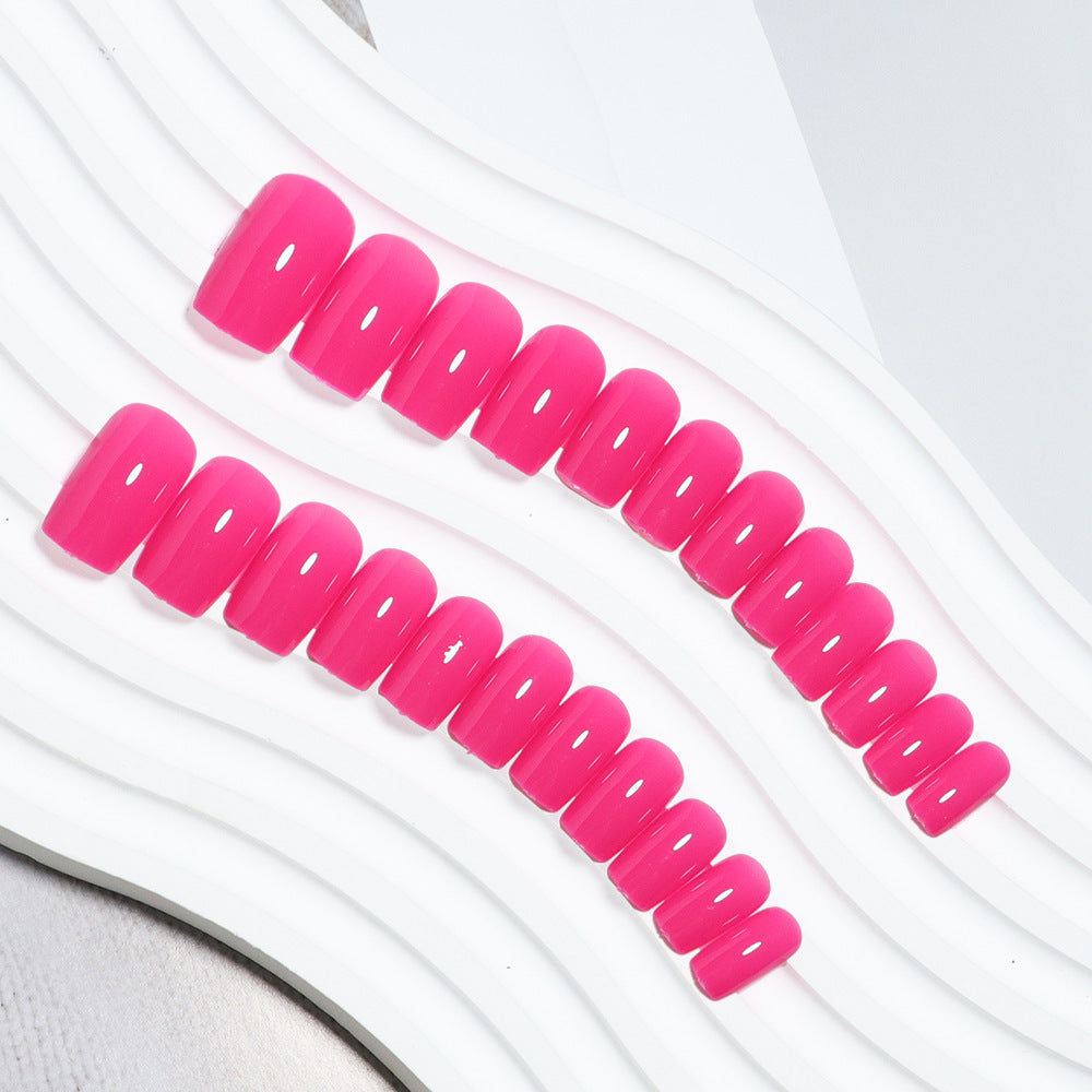 Glossy Sculpted Press-On Nail Set Bowlift