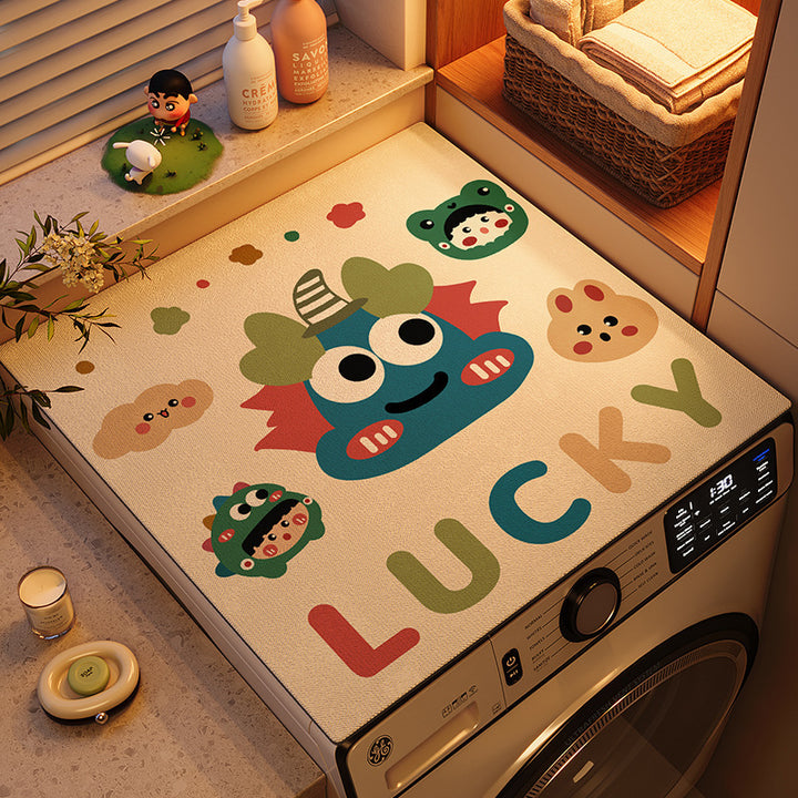 Fun Character-Themed Washing Machine Mat