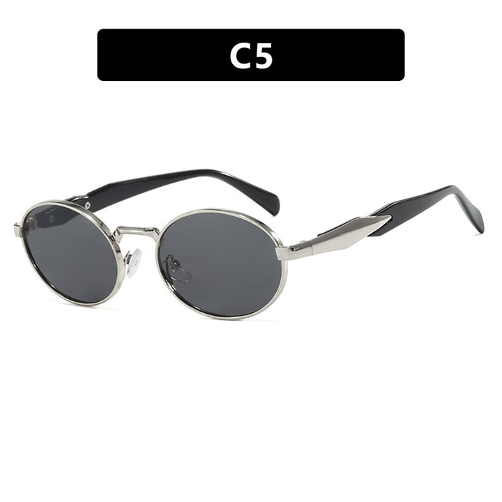 Women's designer sunglasses with unique oval frame and luxurious accents Bowlift