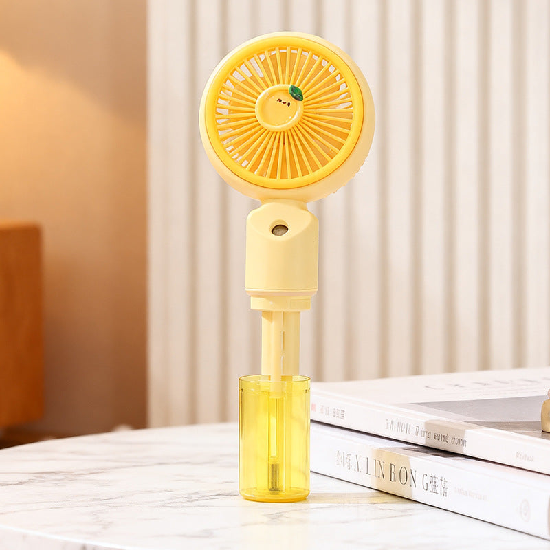 Women Portable Spray Fan with USB Connection and Innovative Design Bowlift