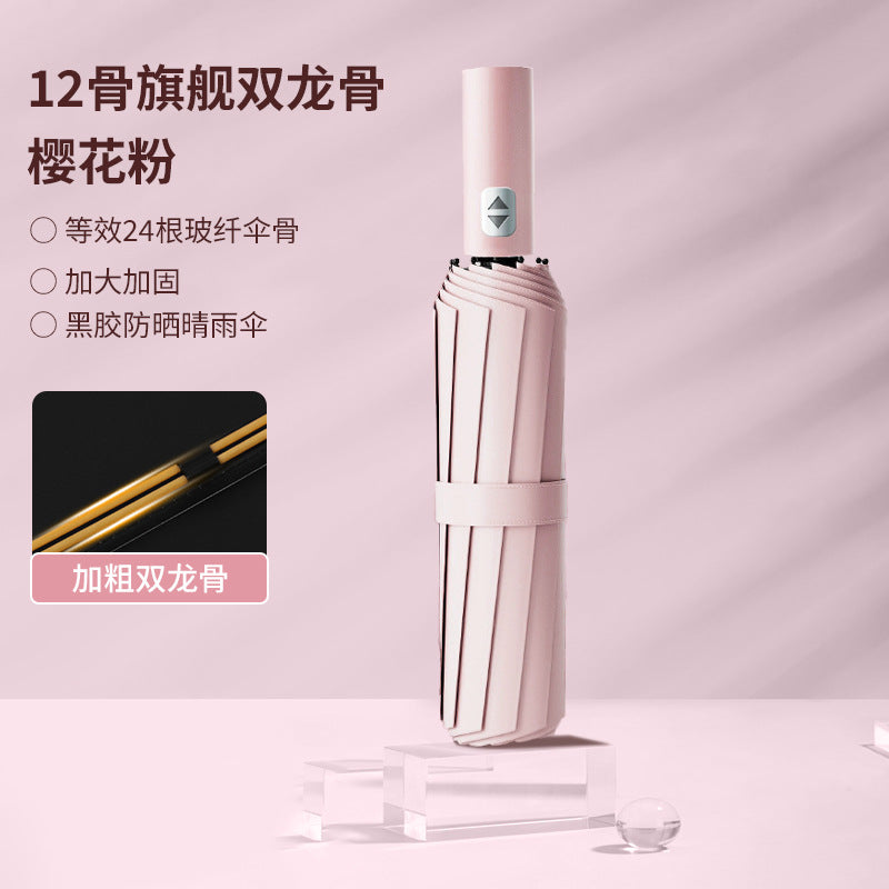 Women's Foldable Umbrella Bowlift