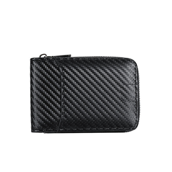 Carbon Fiber Zip-Around Wallet Bowlift