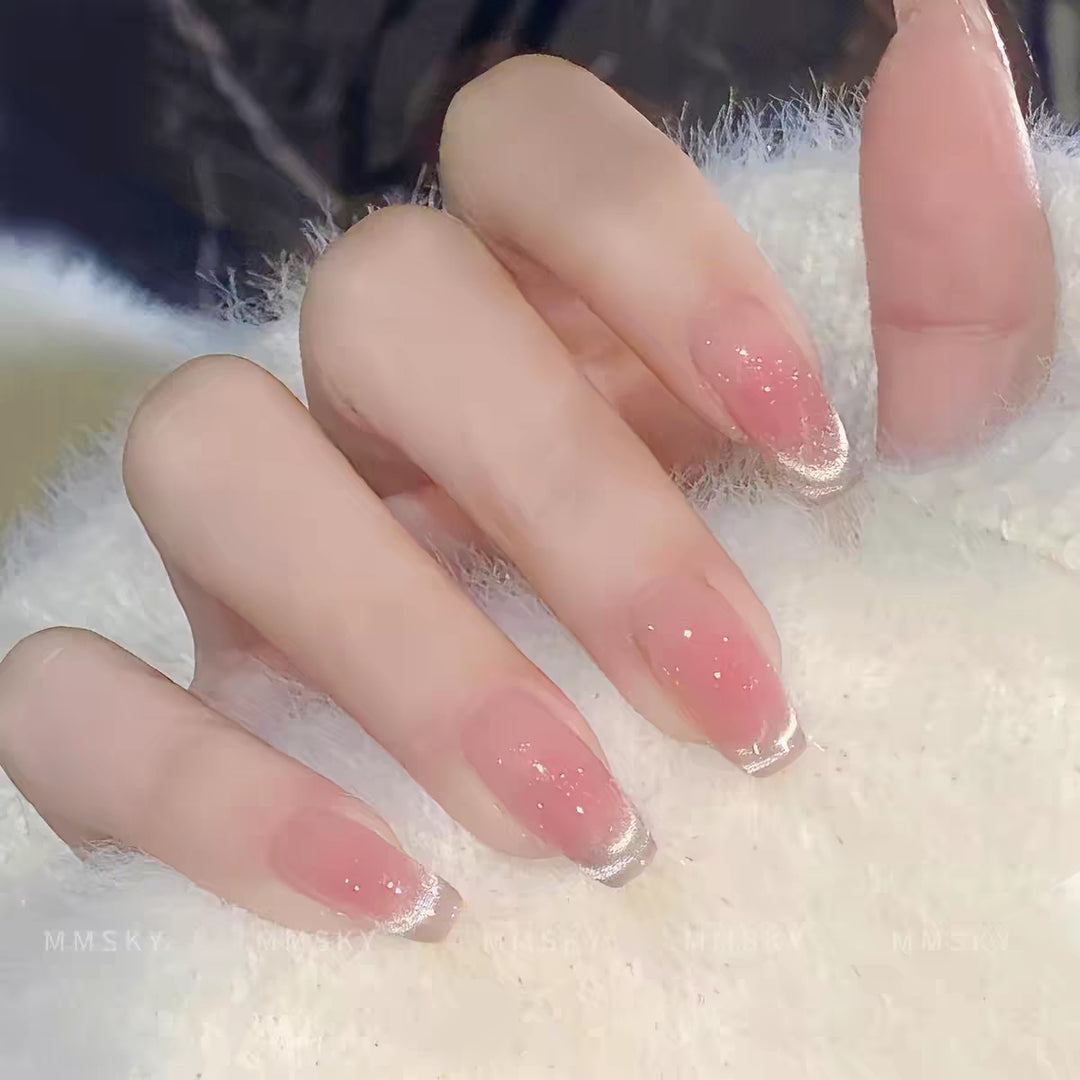 Star-Patterned Elegant Press-On Nail Set Bowlift