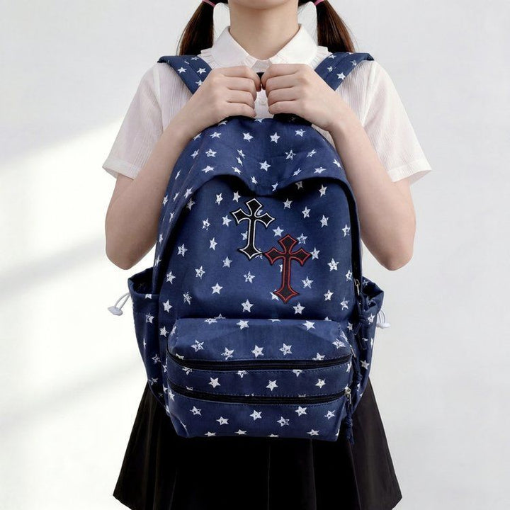 Playful Graphic Print Backpack