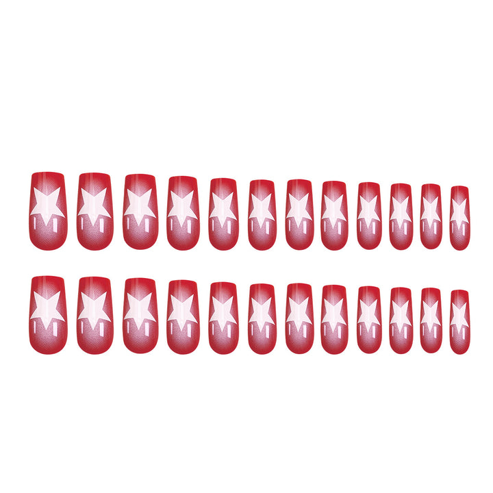 Creative Nail Art with Star Motif Bowlift