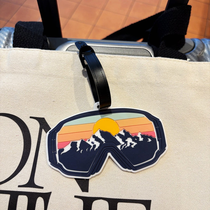 Mountain View Ski Goggles Luggage Tag Bowlift