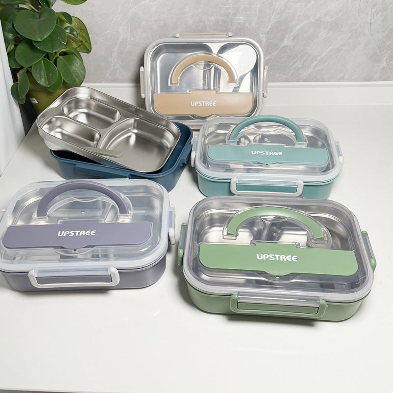 Multi-Compartment Microwave-Safe Lunch Box