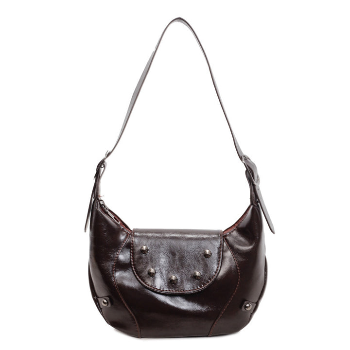 Stylish Leather Hobo Bag Bowlift