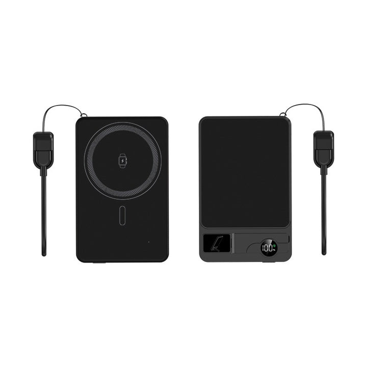 Portable power bank with integrated wireless charging technology and dual fast charging function Bowlift