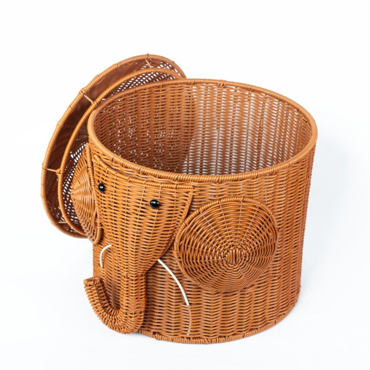 Women Playful Elephant Basket Bowlift