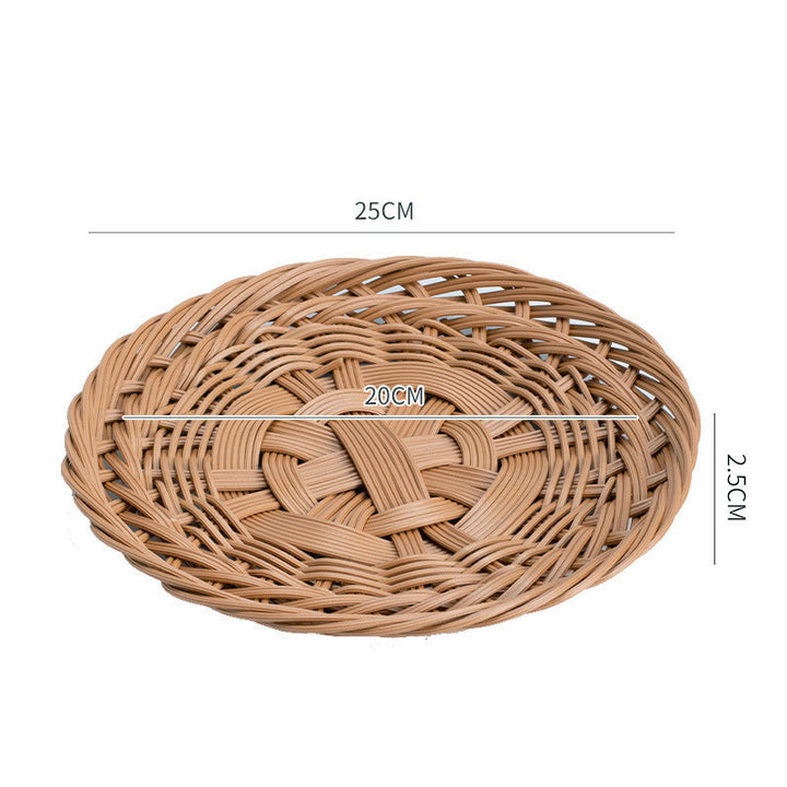 Unisex Oval Basket with Artistic Woven Texture Bowlift