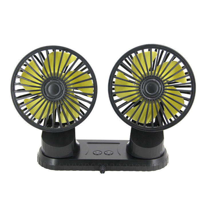 Dual-Head Adjustable Desk Fan Bowlift