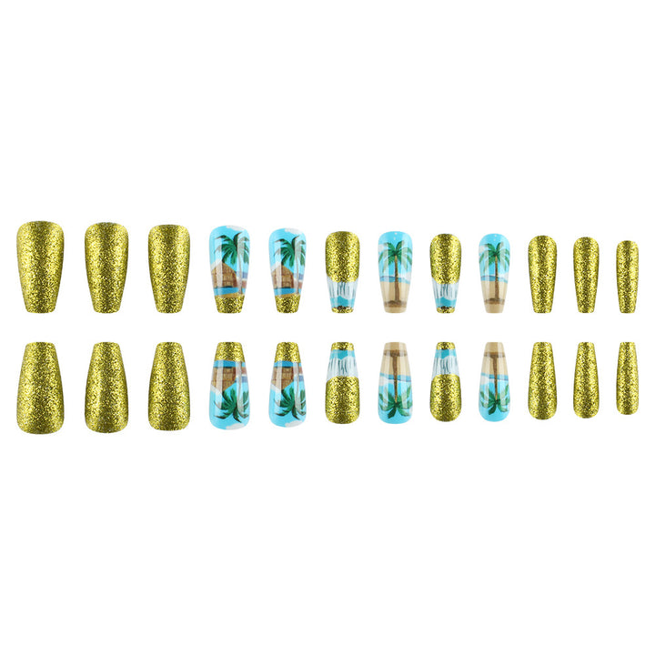 Tropical Paradise Press-On Nail Art Set Bowlift