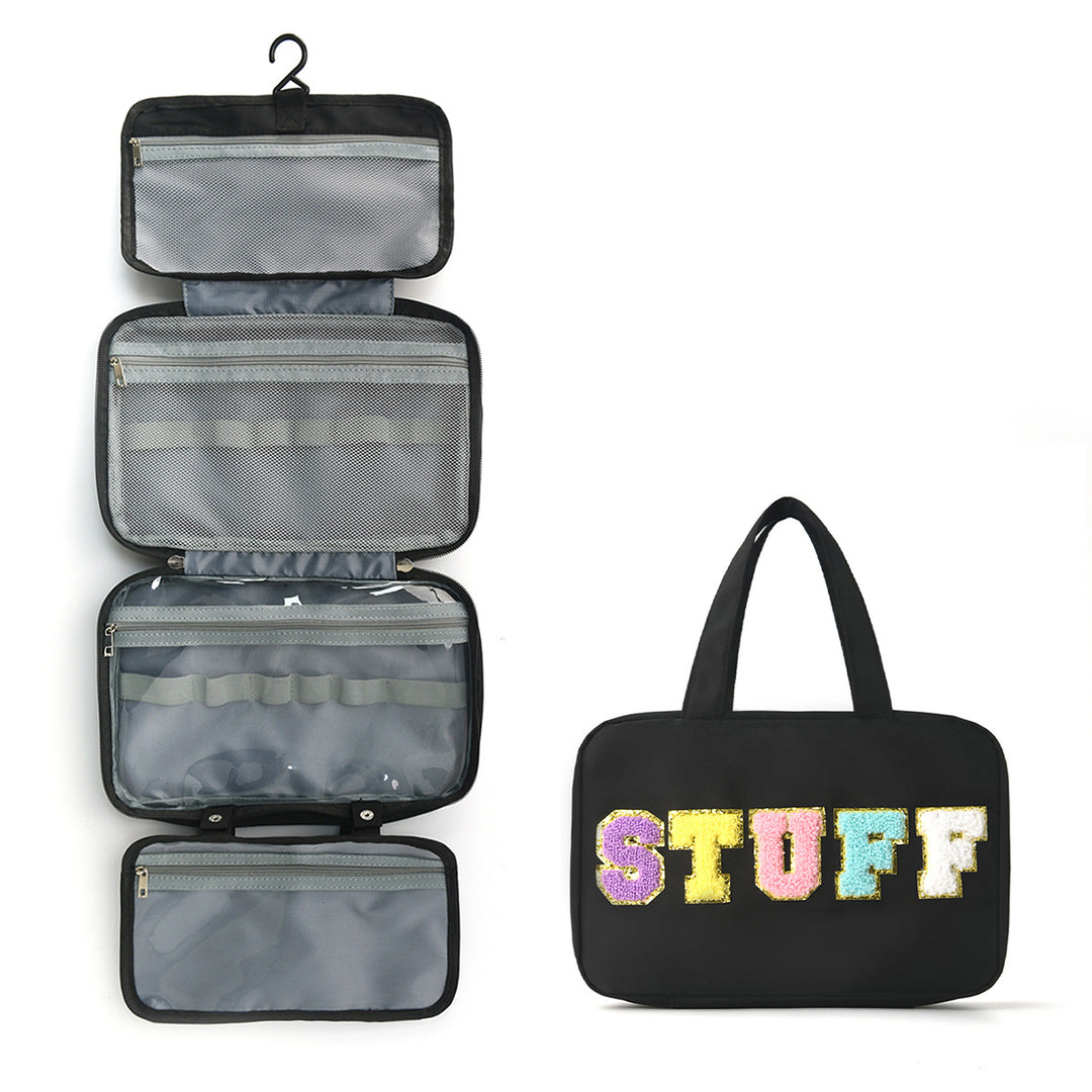Multifunctional Cosmetic Organizer Bag with Hanging Design Bowlift