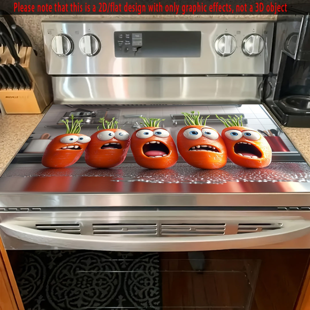 Playful Vegetable-Themed Kitchen Mat