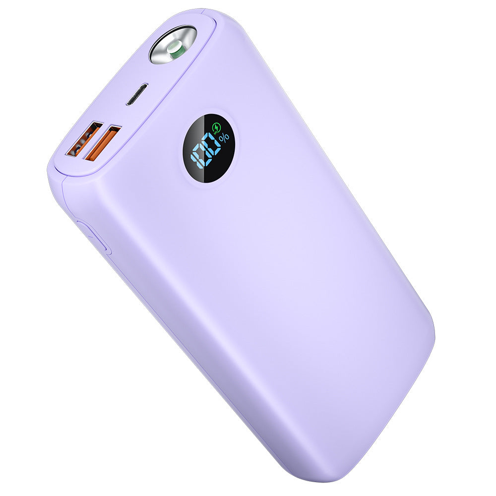 Power bank with integrated LED flashlight and digital display Bowlift