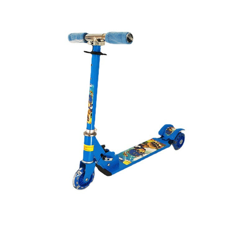 Cartoon-Themed Kick Scooter Bowlift